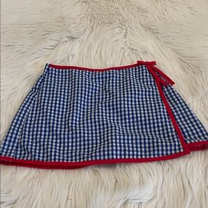 Little English Blue & White Checkered Skort